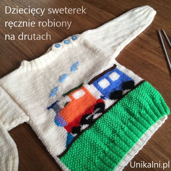 sweterek dla dzieci recznie robiony unikalni pl