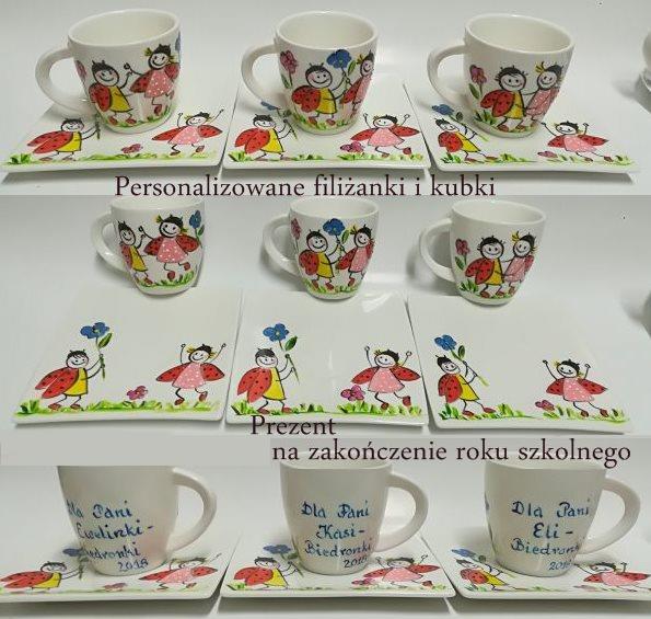 porcelana recznie malowana z dedykacja imiona dzieci koniec roku szkolnego unikalni pl