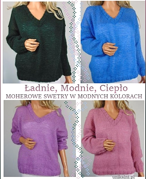 modne moherowe swetry recznie robione unikalni pl 